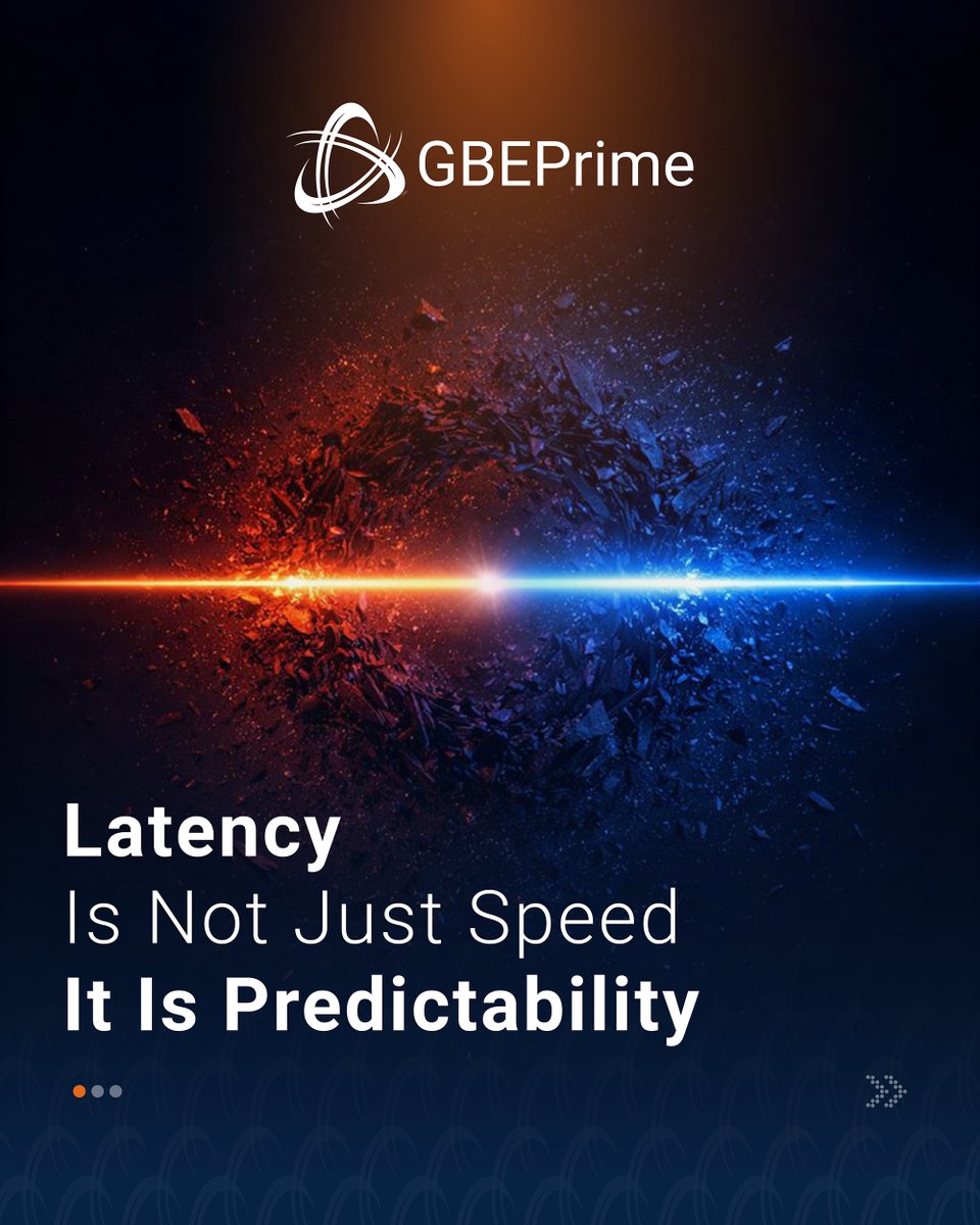 gbeprime's tweet photo. #Latency is often discussed as a measure of speed.

In institutional trading environments, that framing is incomplete.

This brief examines latency as a question of predictability and execution stability.

*CFD trading is risky
#GBEPrime #LiquidityProvider https://t.co/B61o8kt1Hi