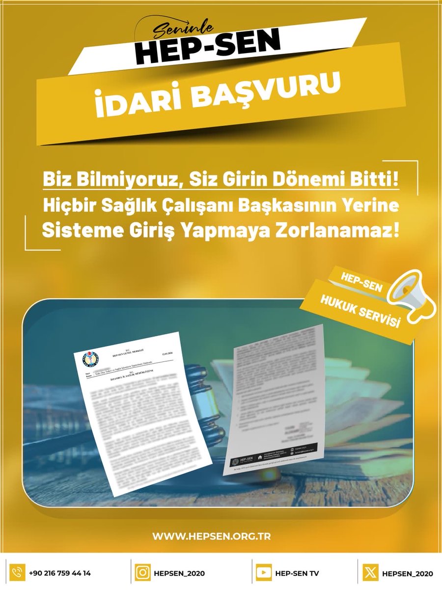 Biz Bilmiyoruz, Siz Girin Dönemi Bitti!
Hiçbir Sağlık Çalışanı Başkasının Yerine Sisteme Giriş Yapmaya Zorlanamaz!

‼️ BAŞKASININ ŞİFRESİYLE SİSTEME GİRMEK SİZİ SUÇLU YAPABİLİR!
