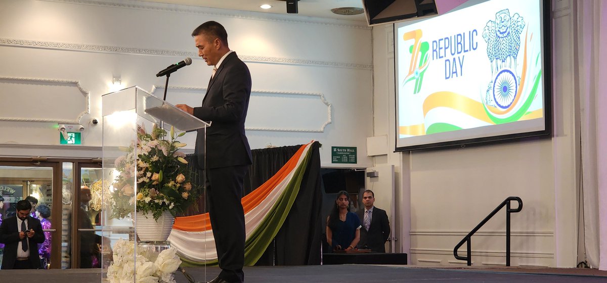 DaveHayer's tweet photo. Happy India's 77th Republic Day on January 26, 2026 to everyone who is celebrating

Honoured to attend 77th Independence Day celebration of India hosted by Masakui Rungsung Consul General of India in Vancouver, Canada to celebrate strong ties between India and Canada https://t.co/nP90JrCV3f