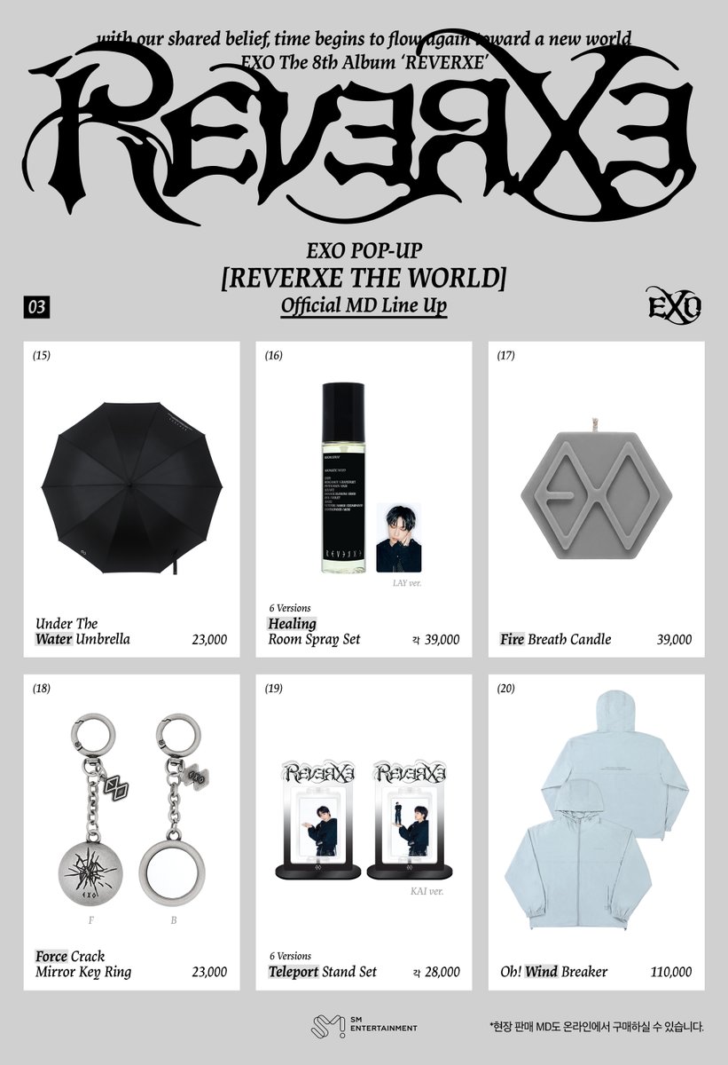 EXO_REVERXE's tweet photo. EXO POP-UP [REVERXE THE WORLD]
OFFICIAL MERCHANDISE DETAILS

▶ Sales Dates &amp; Times
Online Pre-Orders :
2026. 01. 28 (수) 15:00 ~ ​2026. 02. 03 (화) 23:59 [KST]

#EXO #엑소 #weareoneEXO #Crown #EXO_Crown
#REVERXE #REVERXE_THE_WORLD https://t.co/qBuEAHzEyc