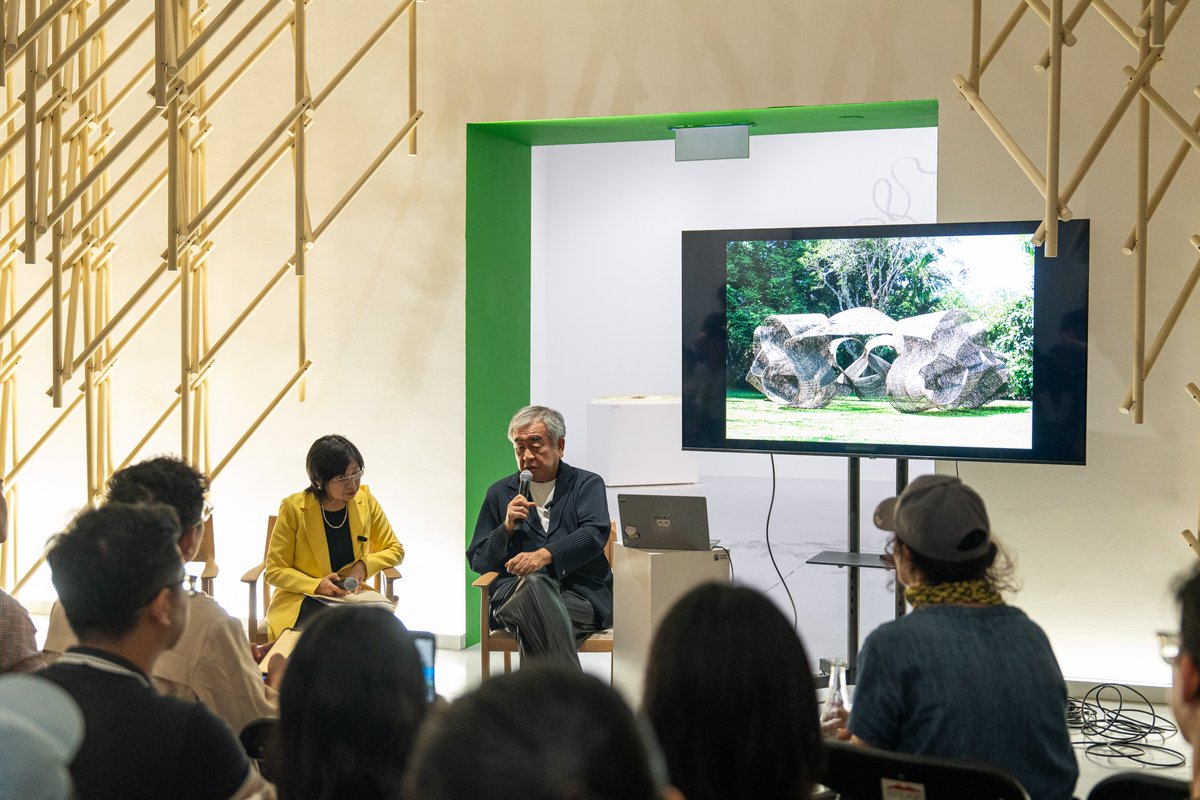 Whitestone_com's tweet image. 「Singapore Art Week 2026」が開催中のシンガポール。ホワイトストーンギャラリーも賑わいに彩りを添えています。週末には、ニューアートミュージアムにてスタートした隈研吾氏の個展を記念して、キュレーターの長谷川祐子氏と建築家・隈研吾氏のトークインベントやギャラリーツアーが行われました。