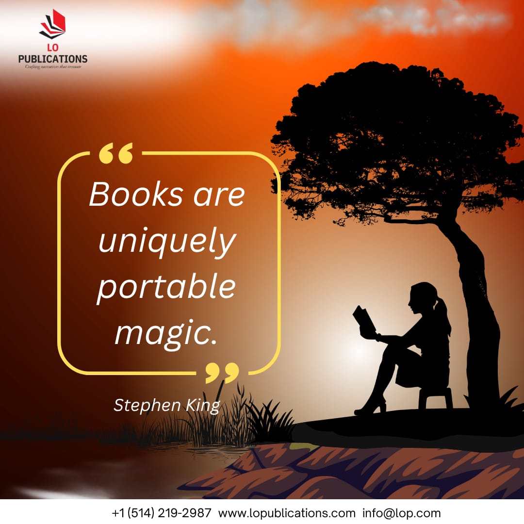Lo_Publications's tweet image. Books are uniquely portable magic. Stephen King
Every page carries the power to transport you to new worlds, spark imagination, and awaken something beautiful within. 

Wherever you go, take a little magic with you — take a book.

#BookLovers #ReadingCulture #BookInspiration