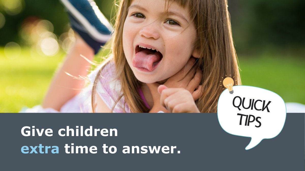 s_l_co's tweet photo. Give children extra time to respond. A few extra seconds can support confidence, understanding and communication — especially for those with SLCN.
Visit our website to learn more. https://t.co/3FCmgK9Aye

#ChildDevelopment #SLCN #SLCo #ParentSupport https://t.co/qNxpL74OIO