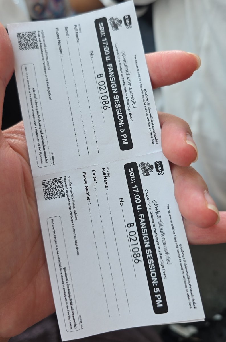 WTS EmiBonnie FanSign Coupon 
100Bath/pc have 4pc
CASH ONLY
MEET BESIDE COUPON BOX

#EmiBonnie
#สนามอ่านเล่น2026xGMMTV
#ตลาดนัดGMMTV
#GMMTV
#สนามอ่านเล่น2026xGMMTV 
#สนามอ่านเล่น2026xemibonnie 
#ตลาดนัดเอมี่บอนนี่