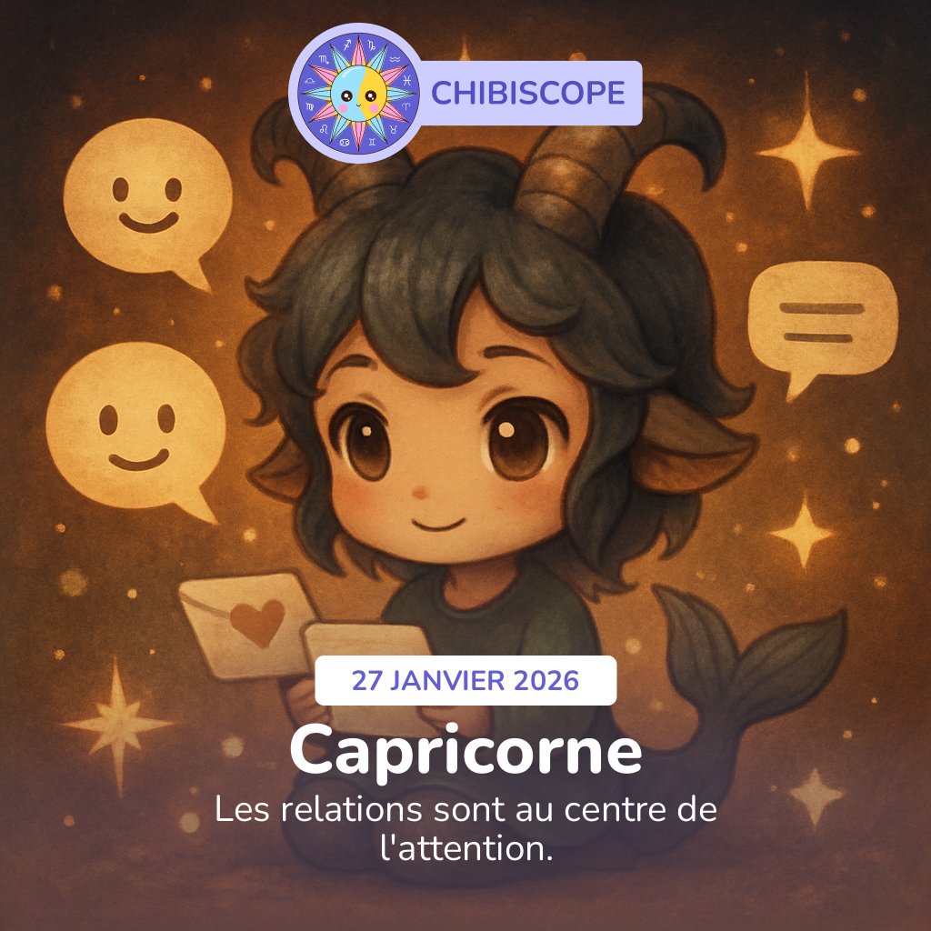 ChibiScope's tweet image. Bélier 🌟 Vitalité mise à l'épreuve, prenez soin de recharger vos batteries. Capricorne ♑ Surprises et opportunités relationnelles. Taureau 📚 Développement personnel, écoutez votre intuition. Sagittaire 🔄 Émotions à fleur de peau, exprimez et écrivez vos ressentis.

#astrologi
