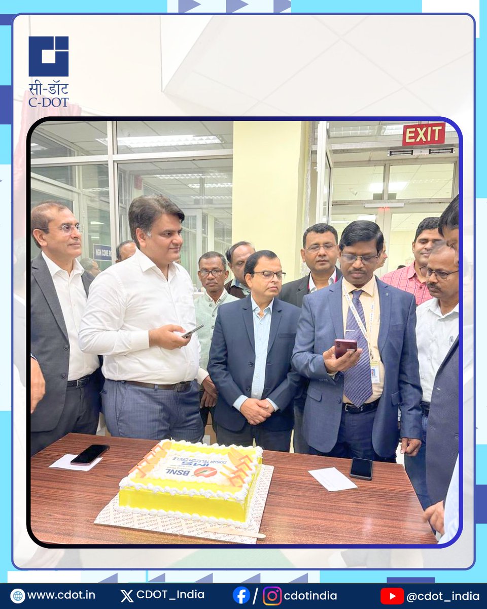 CDOT_India's tweet image. Building on the #successful rollout of #Indigenous #4G services inaugurated by Hon’ble Prime Minister Shri @narendramodi Ji with @CDOT_India 4G/5G(NSA) Core as the backbone of India’s #Swadeshi4G ecosystem, another important #milestone has been achieved in India’s #telecom