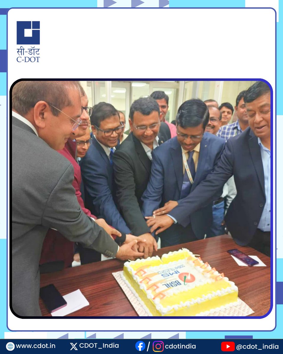 CDOT_India's tweet image. Building on the #successful rollout of #Indigenous #4G services inaugurated by Hon’ble Prime Minister Shri @narendramodi Ji with @CDOT_India 4G/5G(NSA) Core as the backbone of India’s #Swadeshi4G ecosystem, another important #milestone has been achieved in India’s #telecom