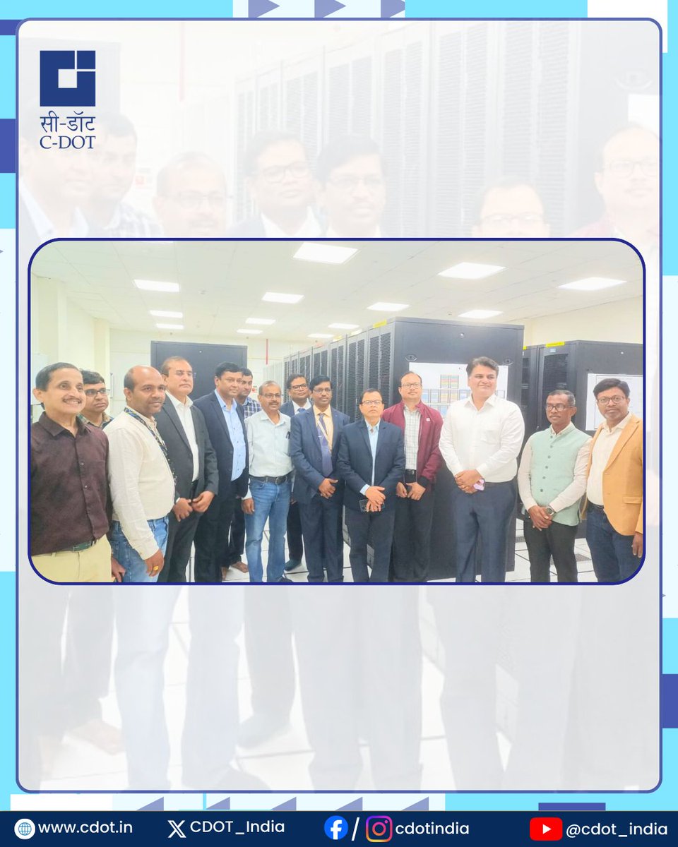 CDOT_India's tweet image. Building on the #successful rollout of #Indigenous #4G services inaugurated by Hon’ble Prime Minister Shri @narendramodi Ji with @CDOT_India 4G/5G(NSA) Core as the backbone of India’s #Swadeshi4G ecosystem, another important #milestone has been achieved in India’s #telecom