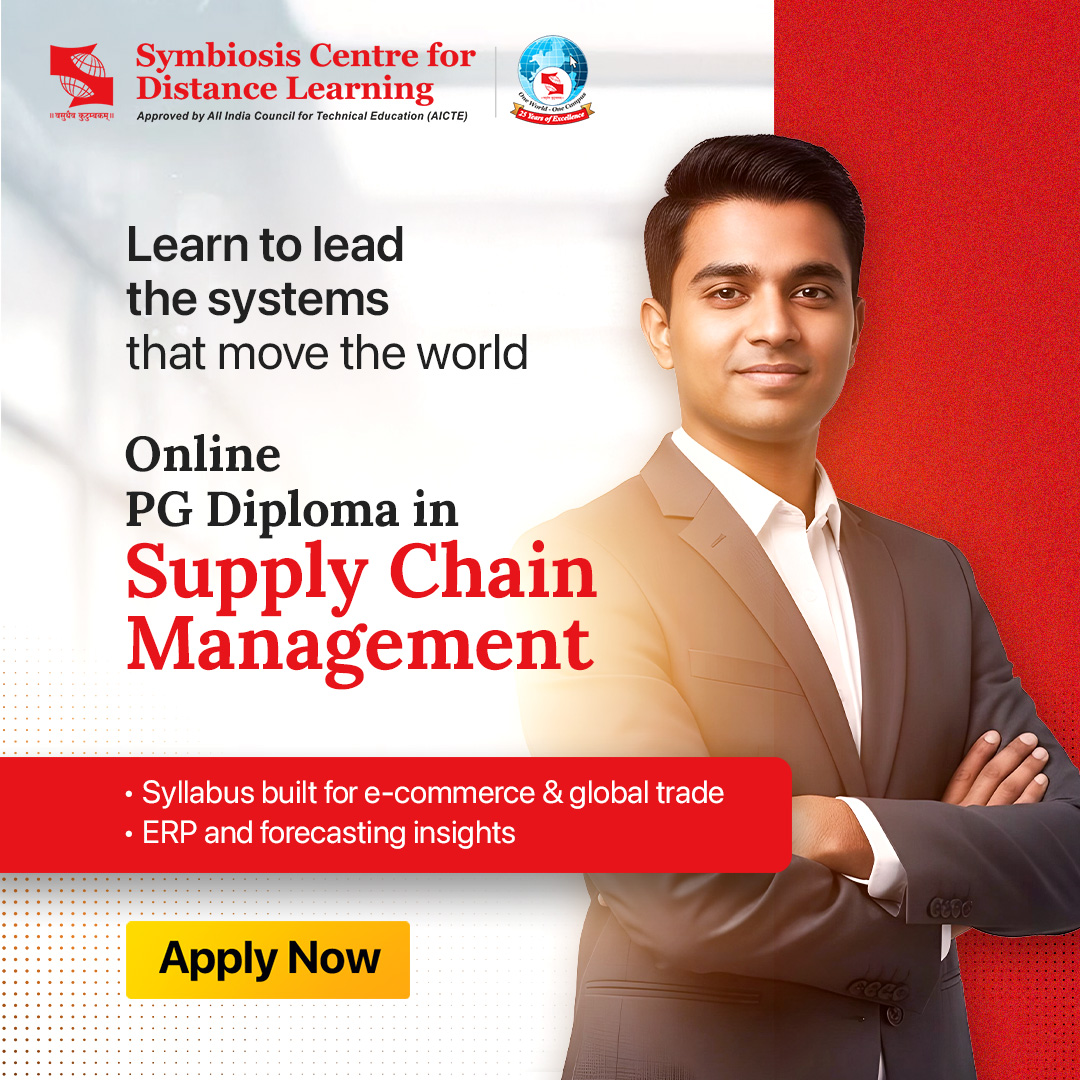 SCDLSymbiosis's tweet image. Learn to lead the systems that move the world 🌍

Build in-demand expertise with the Online PG Diploma in Supply Chain Management from SCDL

👉 Apply now: scdl.net/programs/post-…

#SupplyChainManagement #OnlinePGDiploma #CareerGrowth #DistanceLearning #Operations