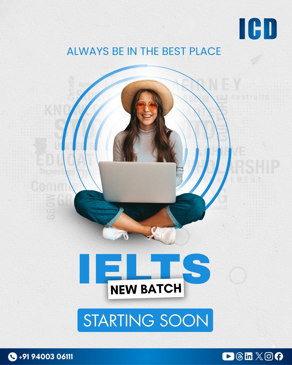 icd_languages's tweet photo. 📘 IELTS | New Batch
Enroll now. Limited seats. https://t.co/WpsuumtJhP