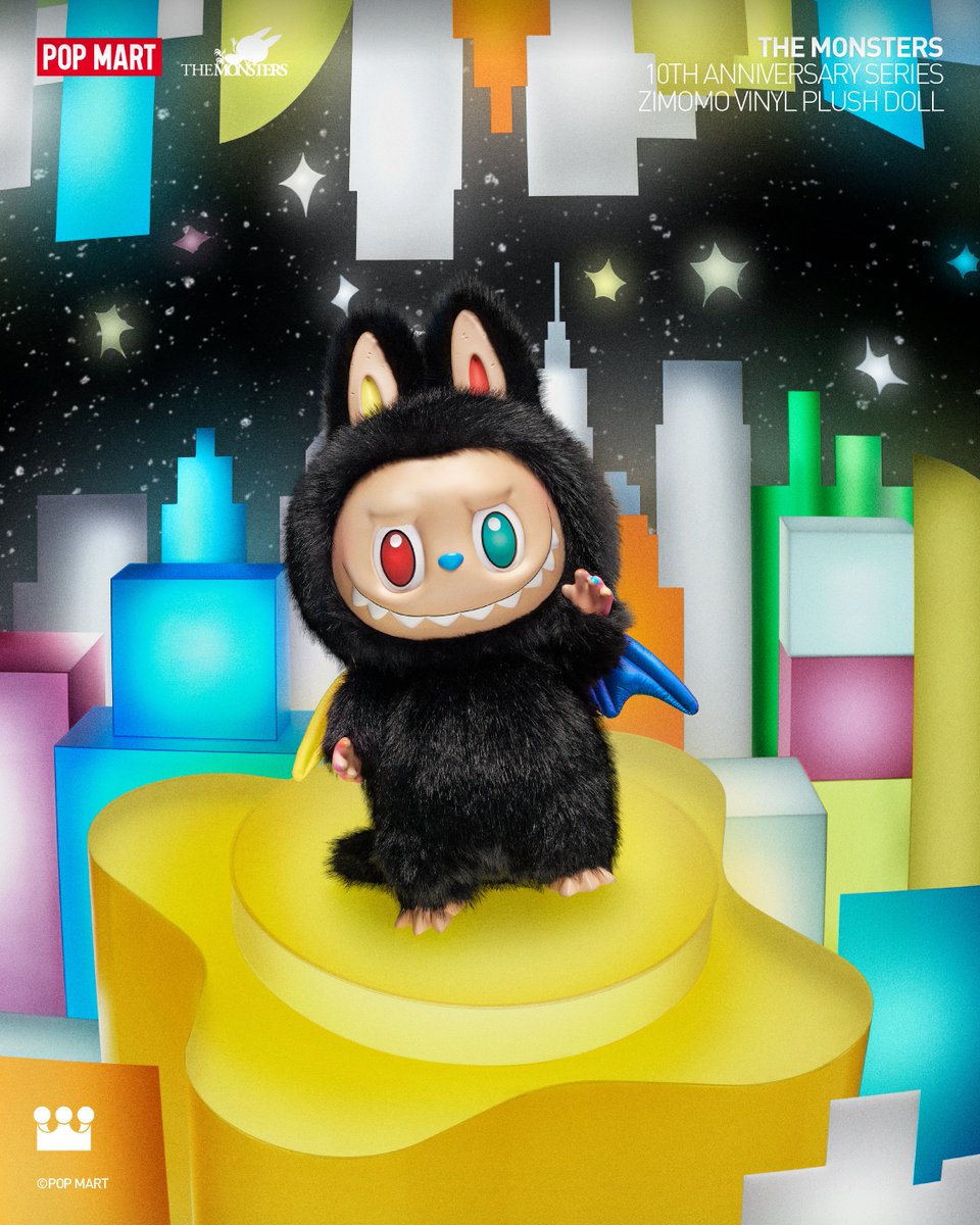 い*む様 THE MONSTERS 10th Anniversary ZIMOM THE MONSTERS 10TH ANNIVERSARY SERIES ZIMOMO VINYL PLUSH DOLL 