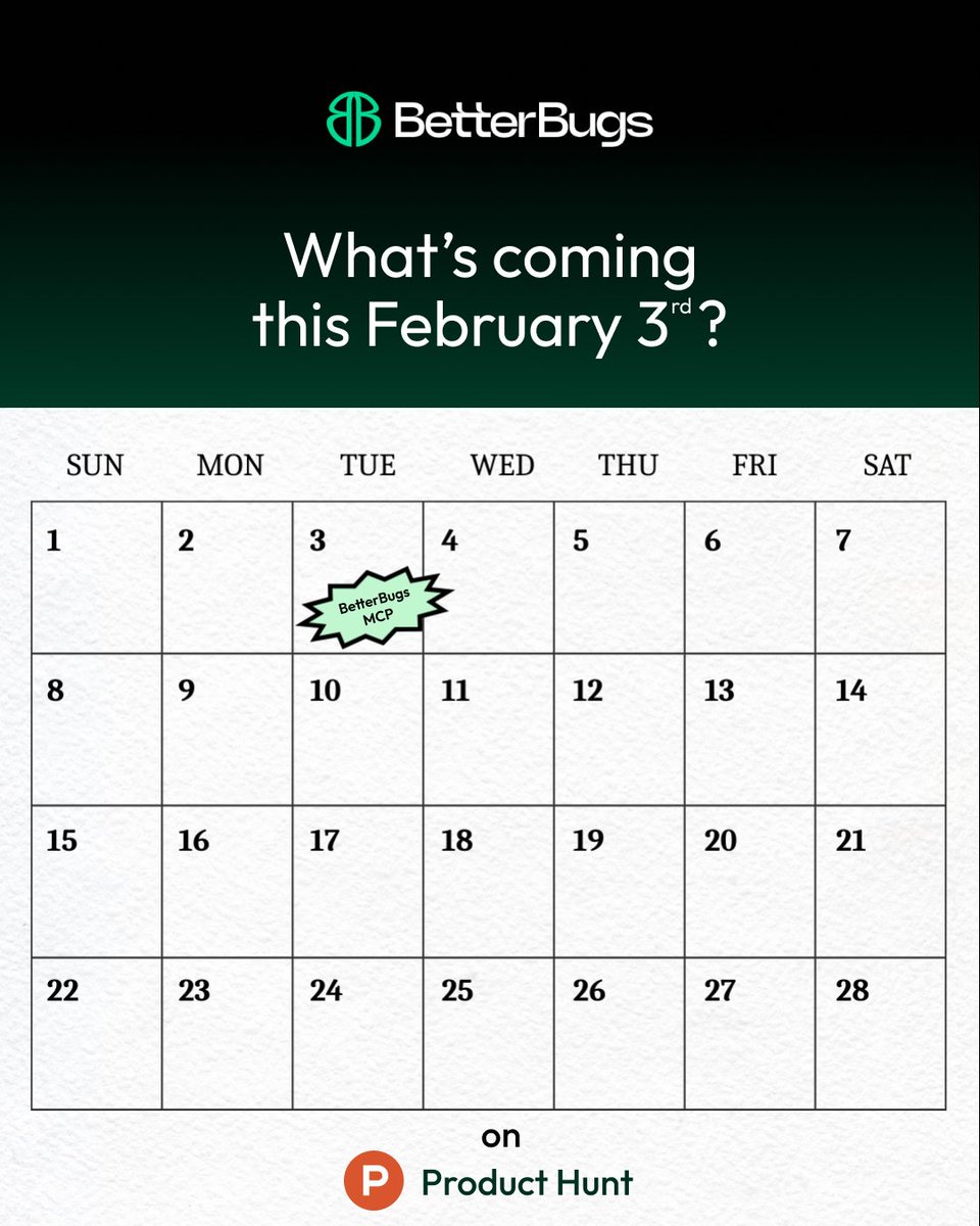 We’re launching BetterBugs MCP on Feb 3 👀

We’ve been building this quietly for teams who ship fast and hate back-and-forth bug reports. 

If you’re active on PH and love well-built dev tools, stay tuned, and tell your developer friends to watch this space.

#producthunt