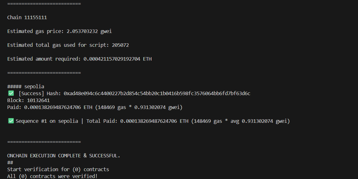 Bot_Er1's tweet photo. Wrote + deployed an ERC721, then minted my first token via script.
Feels good 😎🛠️ ,
Ignore the wrong image specs of sasuke 😅
#Solidity #Foundry #NFT https://t.co/1c9jZaFeqn