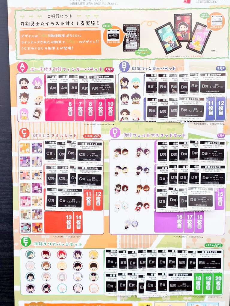 フリューくじ #刀剣乱舞ONLINE 御伴散歩〜ぽちくじ〜 ラストゲット賞