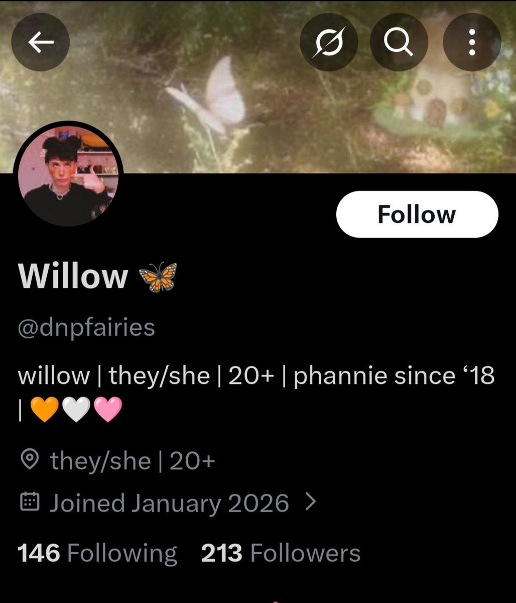 hello <a href="/dnpfairies/">Willow 🧸🤎</a> is @/magicalxdjh (@moonydjh) going by a different name!! 

if you don't know what happened read @//magicalxdjh.truth on Instagram