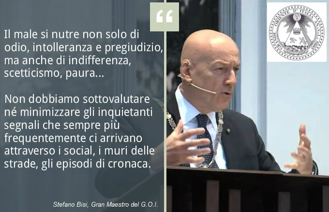 #27gennaio #GiornodellaMemoria
Monito del Gran Maestro del GOI Bisi:“Non dobbiamo sottovalutare né minimizzare gli inquietanti segnali che sempre più frequentemente ci arrivano attraverso i social, i muri delle strade, gli episodi di cronaca”. #Massoneria▶️grandeoriente.it/il-goi-celebra…