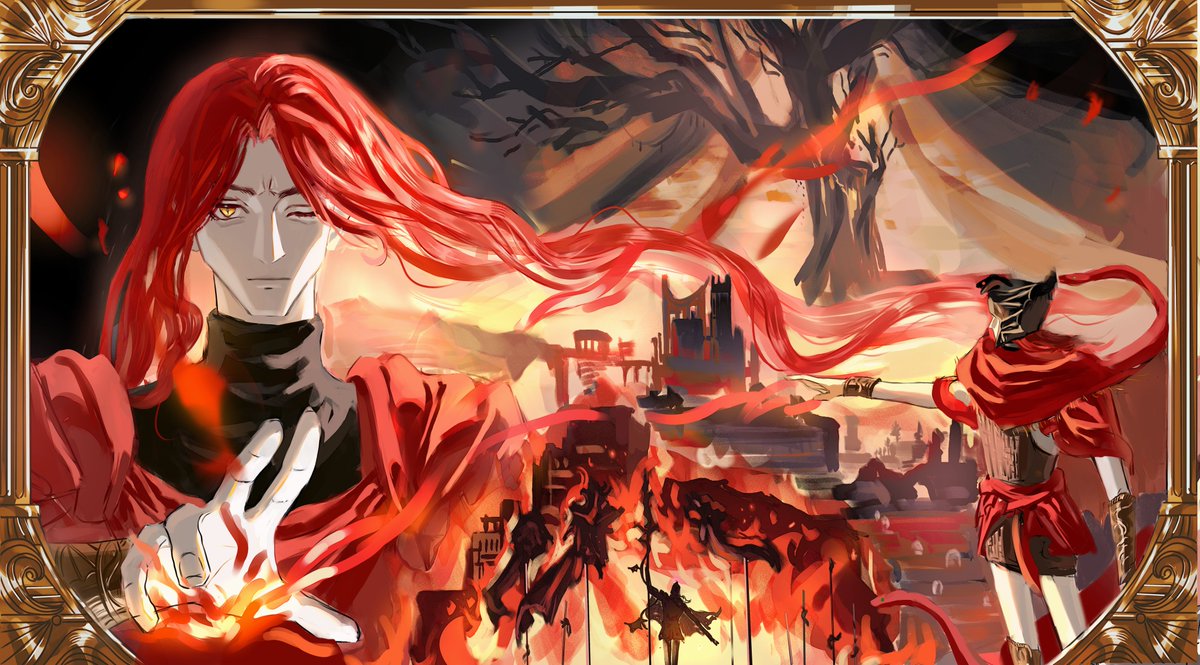 QueJi72831's tweet image. 🔥🐍. #ELDENRING #Messmer