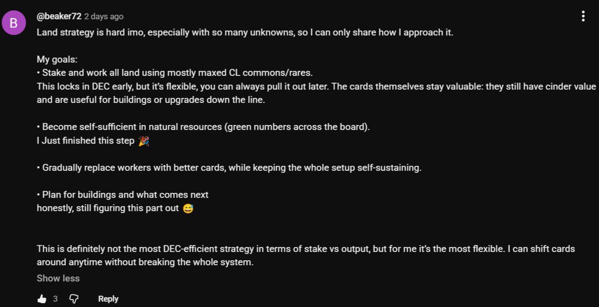 beaker72 said this on Aftersounds land video. 

I agree do you?