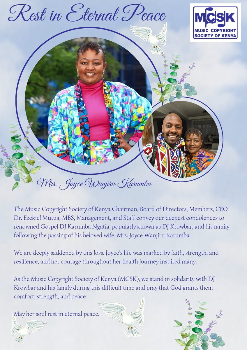 Music Copyright Society of Kenya (MCSK) tweet media