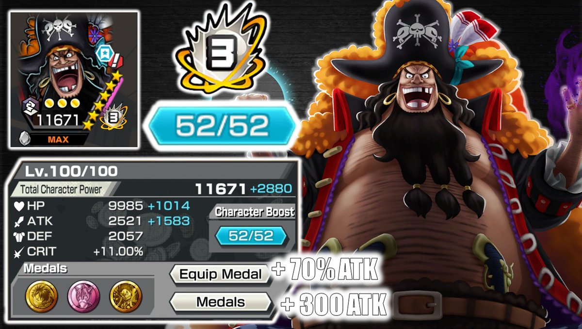 JunnaFuture's tweet photo. @OPBR_global Boost 3 (52/52) V2 EX BB Gameplay 🤯🔥
https://t.co/RtKOnRqb3B https://t.co/Y2bCRlXYAw