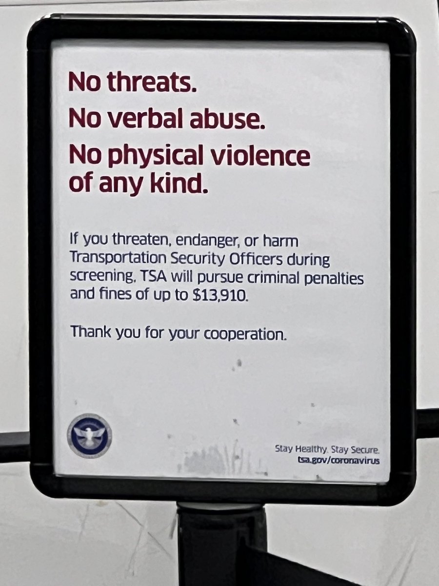 So why is it okay to do all these things to ICE officers but not TSA officers? Both are agencies under the Department of Homeland Security.