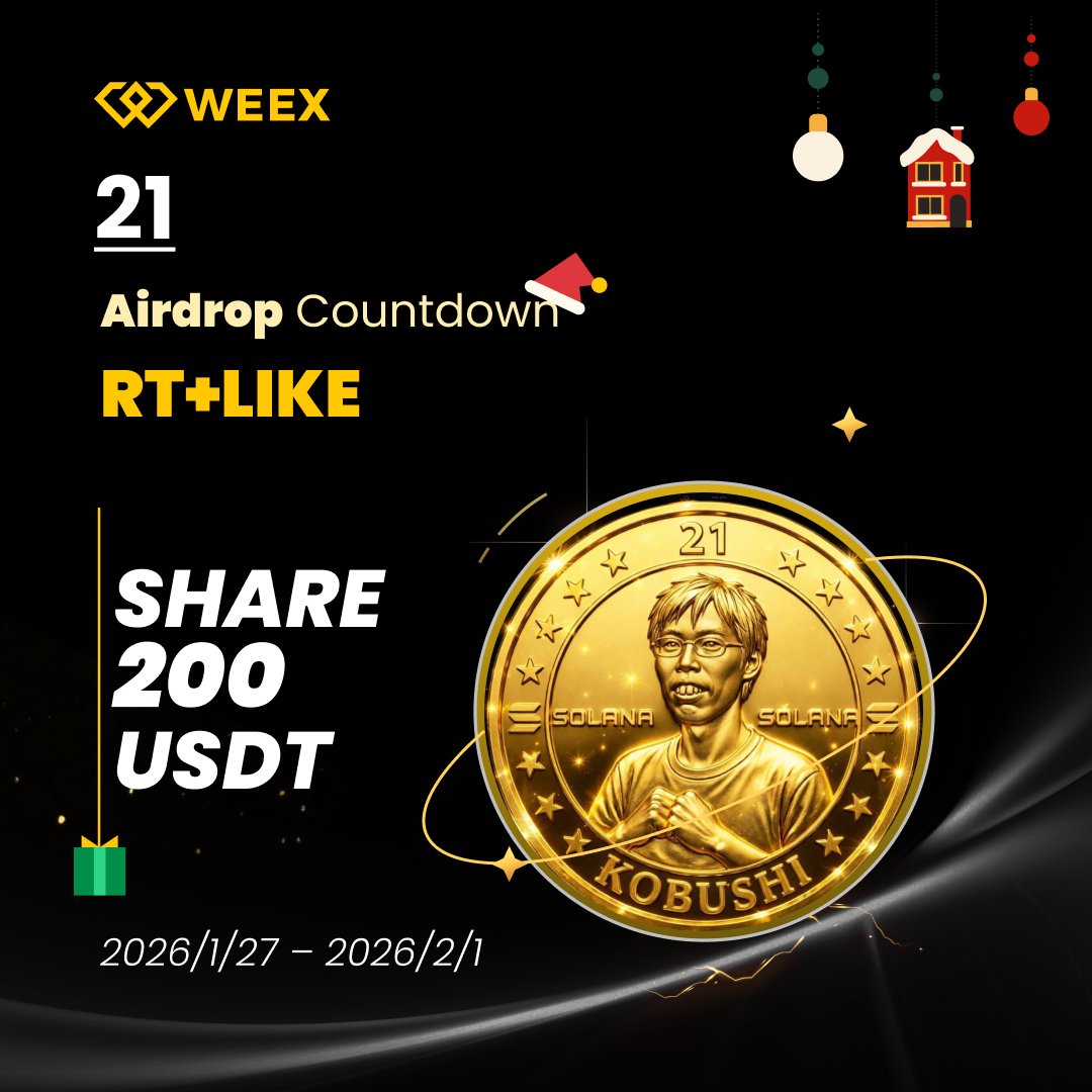 🔔 #2131KOBUSHIDE ($21) <a href="/2131kobushide/">2131KOBUSHIDE</a> New Trending coin Giveaway
🎁 $200 USDT shared by 10 winners!

To Enter:
🔸 Follow <a href="/WEEX_Official/">WEEX</a>
❤️ Like &amp; RT
🔸 TAG 3 FRENDS+ Drop WEEX UID

👉 Register On WEEX: weex.com/events/welcome…

#21coin #tradetoearn #bitcoinprice #ethereumprice
