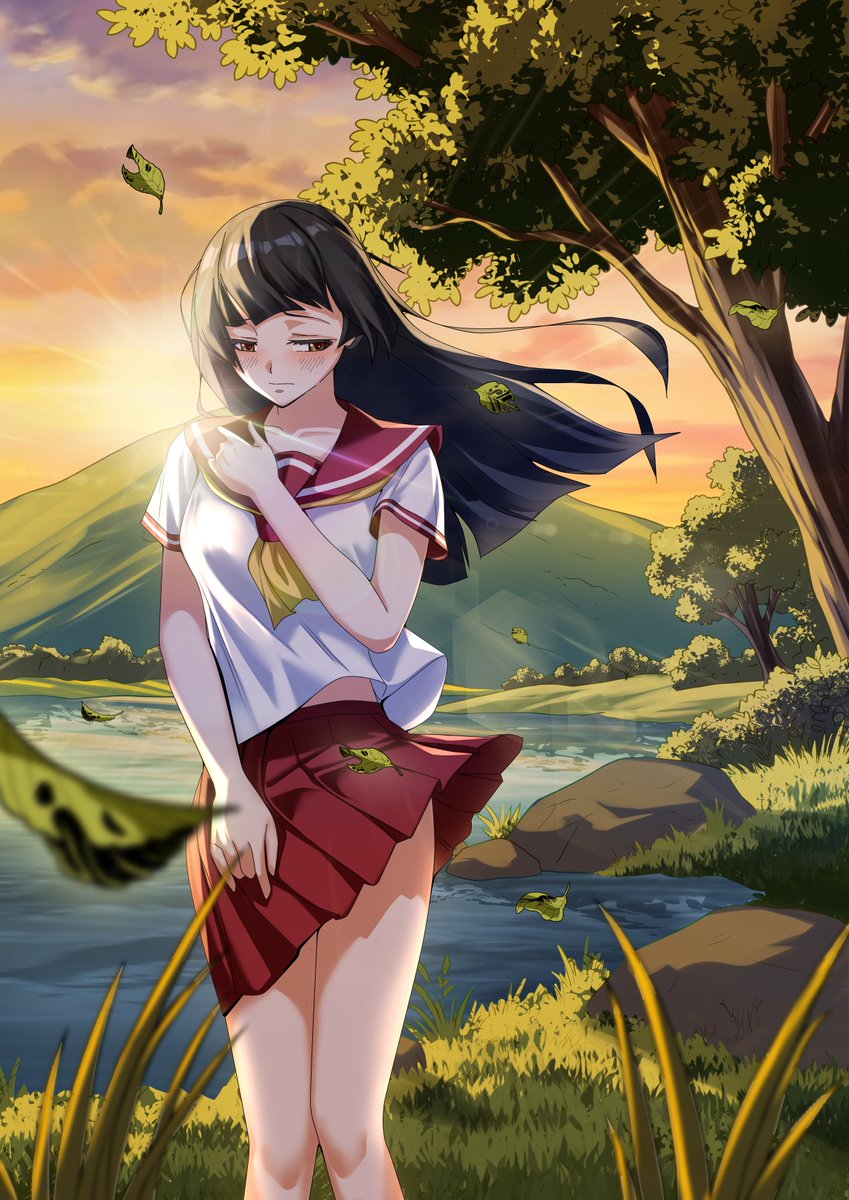 ElfenLiedNozomi's tweet photo. Glowing sunset, deep lake, Nozomi.
真っ赤な夕焼け、深い湖、そしてノゾミちゃん。

Art by @hoi_studio https://t.co/wNCug6M1o4