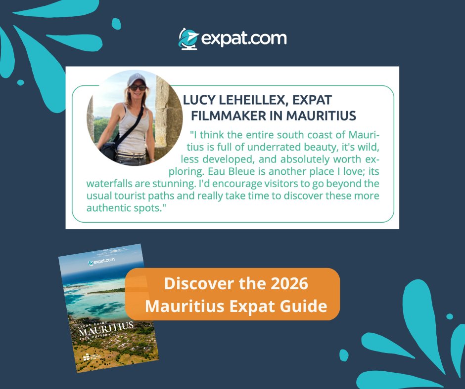 expat_blog's tweet image. 🇲🇺 Living in Mauritius : what expats say
Lucy Leheillex, expat filmmaker, shares her favorite spots to discover as an expat in Mauritius
📥 Download the 2026 Mauritius Expat Guide👉 expat.click/guideMUR26-en-…

#Mauritius #expatsinmauritius #ExpatLife #ExpatGuide #MauritiusGuide