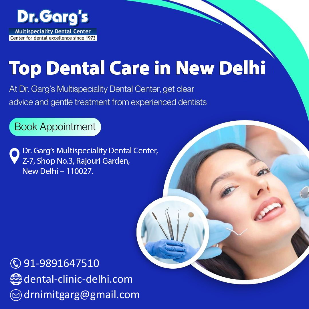 Your smile deserves the best care! 😁
Experience world-class dental treatments with gentle hands and expert care at Dr. Garg’s Multispeciality Dental Center — trusted for dental excellence since 1973.

📍 Rajouri Garden, New Delhi
📞 Book your appointment today!

#DrGargsDental