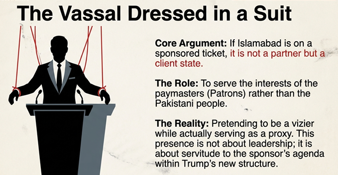 raquf_qadri's tweet image. #Pakistan’s leadership isn’t ruling - it’s puppeteered. Sponsored ticket = client state, not partner. 
They serve paymasters, not Pakistanis. Suit doesn’t change the strings. #PuppetState #PakEconomicRegression #AllowAccessToImranKhan #karachirejects_ppp