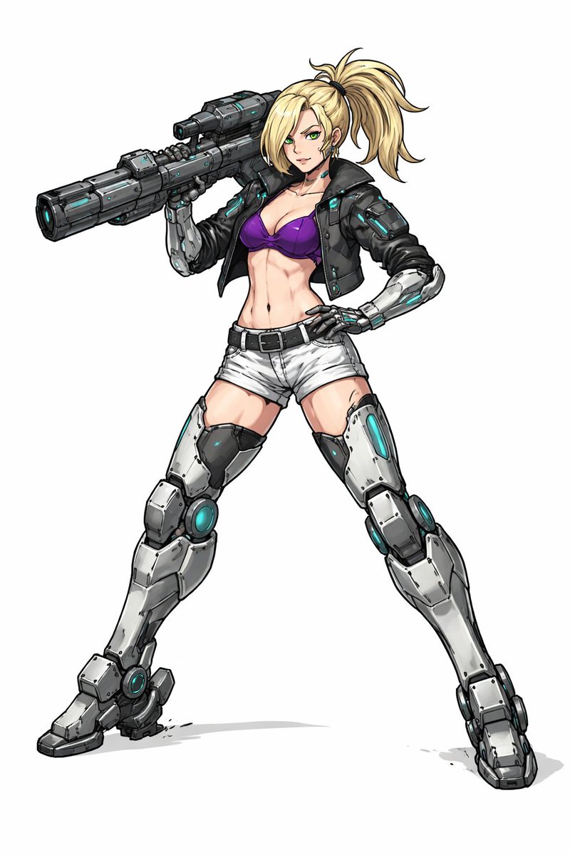 TopMaster3D's tweet photo. A cyberpunk warrior of the future .
Steel and flesh, speed and firepower. Enhanced prosthetics, heavy weaponry, and cold confidence - she doesn’t wait for orders, she finishes the mission
#cyberpunk #scifiart #cyborg #futuristic #animeart #digitalart #characterdesign  #conceptart https://t.co/YGXNGb0g6P