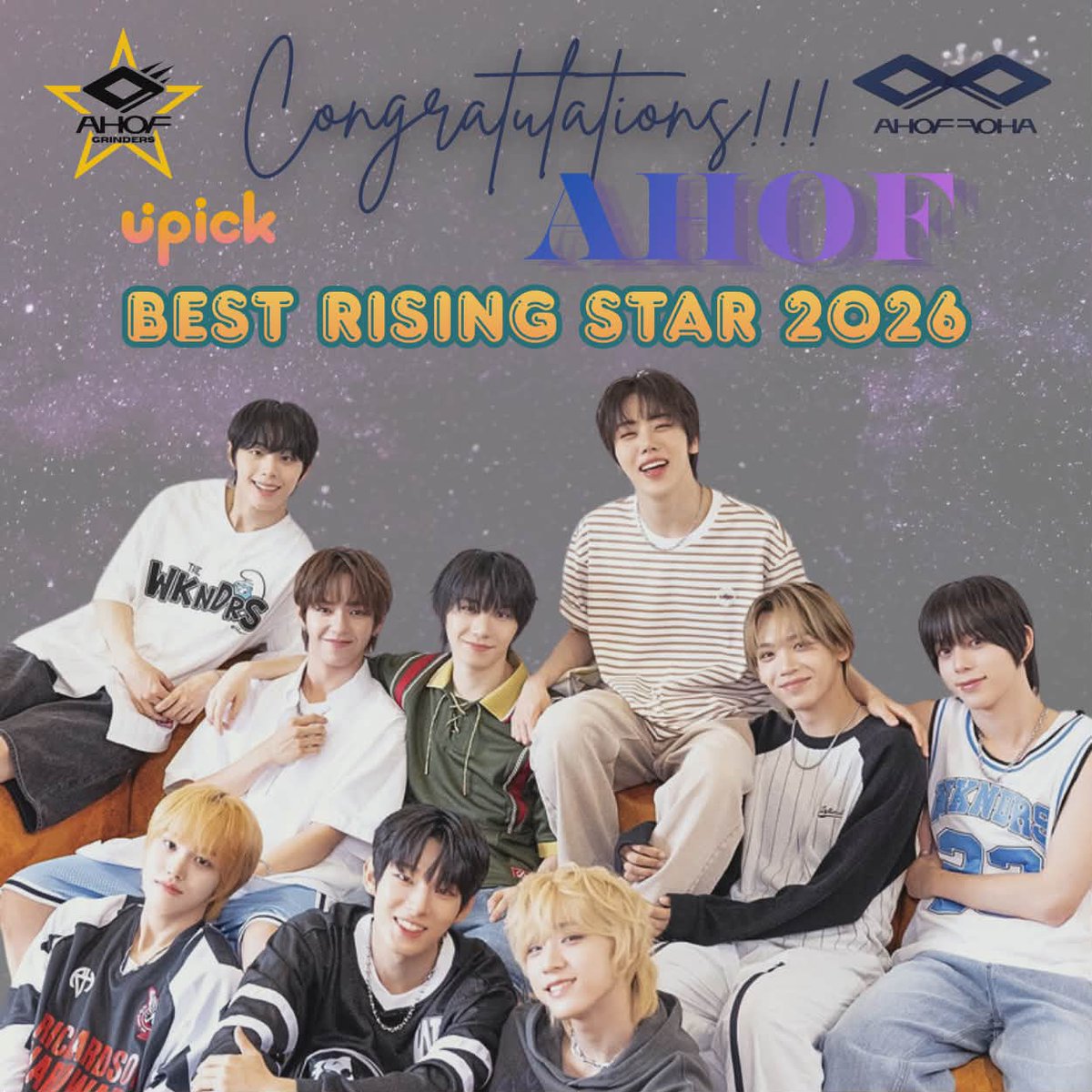 Congratulation AHOF for winning D AWARDS best rising star 2026!!! 

#AHOF 
#AHOFOHA 
#AHOFxFOHA 
#DAwards