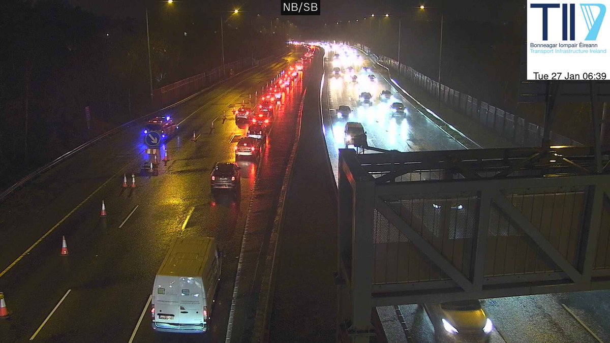 Severe flooding - M50 northbound approaching J12 (Firhouse) - long delays