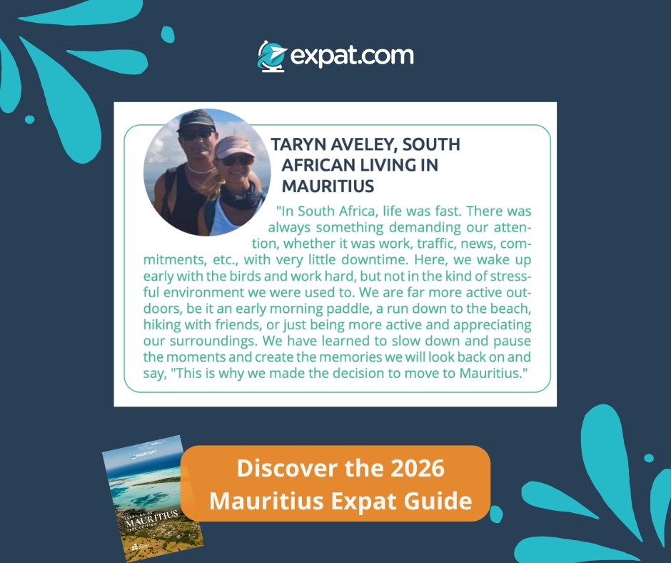 expat_blog's tweet image. 🇲🇺 Living in Mauritius: what expats say
Discover Taryn Aveley's insights on how to adapt to the local pace of life in the 2026 Mauritius Expat Guide 👉 expat.click/guideMUR26-en-…

#Mauritius #expatsinmauritius #ExpatLife #ExpatGuide #MauritiusGuide