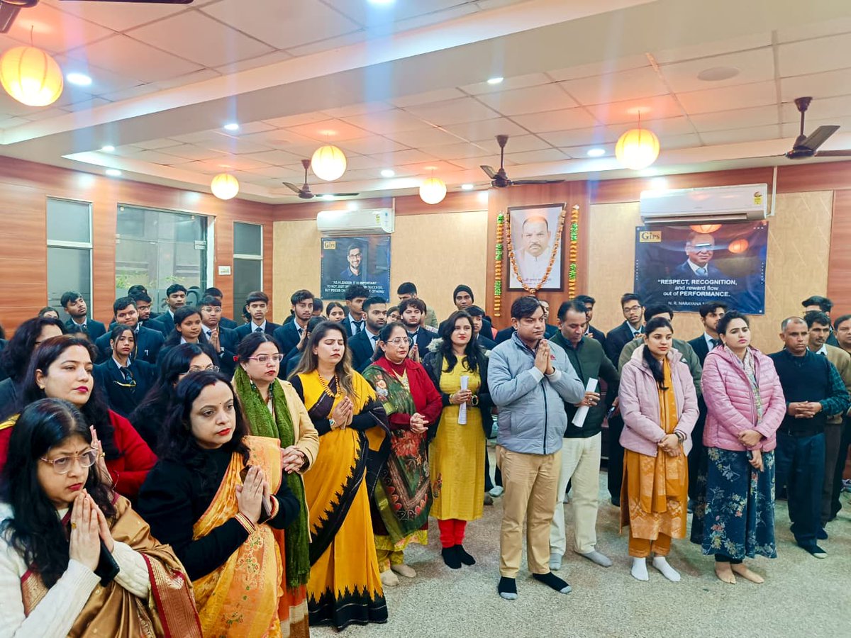 GNIOTCollege's tweet image. GIPS celebrated Basant Panchami with Saraswati Vandana and prayers, embracing the spirit of learning, creativity, and spiritual harmony.
 #BasantPanchami #FestivalOfLearning #GIPS