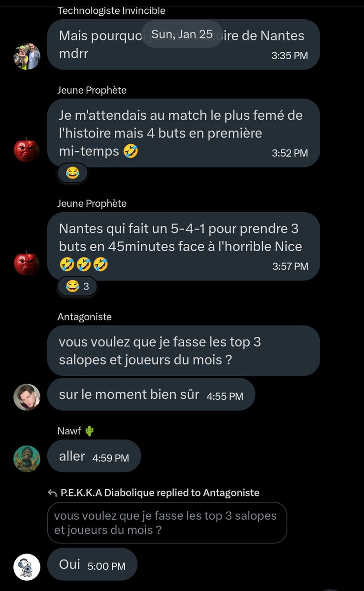nthtofly's tweet photo. PL1 - J19
THÉO est juste MO-NU-MEN-TAL. 2e journée de suite à +700 pts c'est historique !!! Il devient le 1er rookie à monter sur le podium 🤯 Kant1 reste pour autant largement 1er devant Jeauwanne mais attention ! Sinon, 13e, Raph sombre alors que Momo n'a toujours pas 5000pts. https://t.co/LXR1cZuI9M