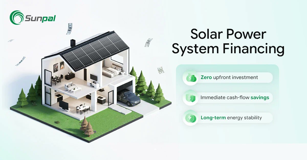 0⃣Pay nothing upfront. 
Save on energy immediately.⚡️
It’s not a dream—it’s smart financing.💰
Discover the 5 hacks to get your solar system running for $0 down. 💸
Full breakdown: 👇 
sunpal-energy.com/solar-power-sy…

#SolarPower #Financing #GreenEnergy #SunpalEnergy