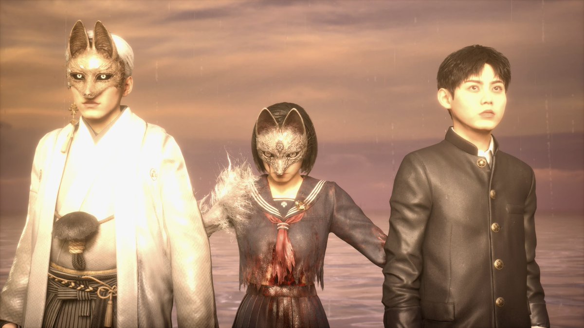 CrazySEasian's tweet photo. Got ending 2! We get married and have 2 boys fighting over us😂

#silenthillf #horror #pc #steam #gaming https://t.co/Naio2hpo8q