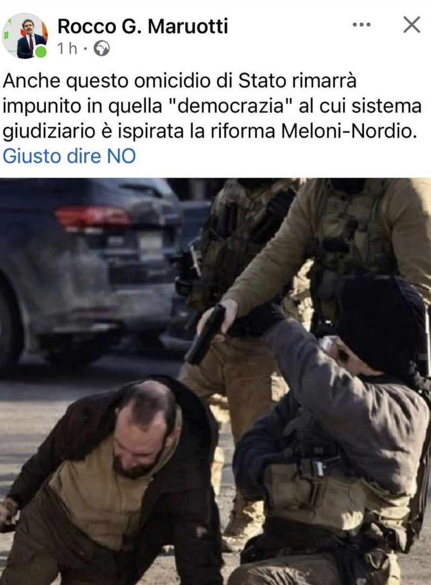 Anche se il post pubblicato dal segretario dell'ANM Maruotti è stato rimosso quasi subito, rimane da capire come possa un magistrato anche solo pensare di scrivere ciò che ha scritto, paragonando fatti accaduti in USA alla riforma Nordio per sostenere il no
Quindi votiamo SI!