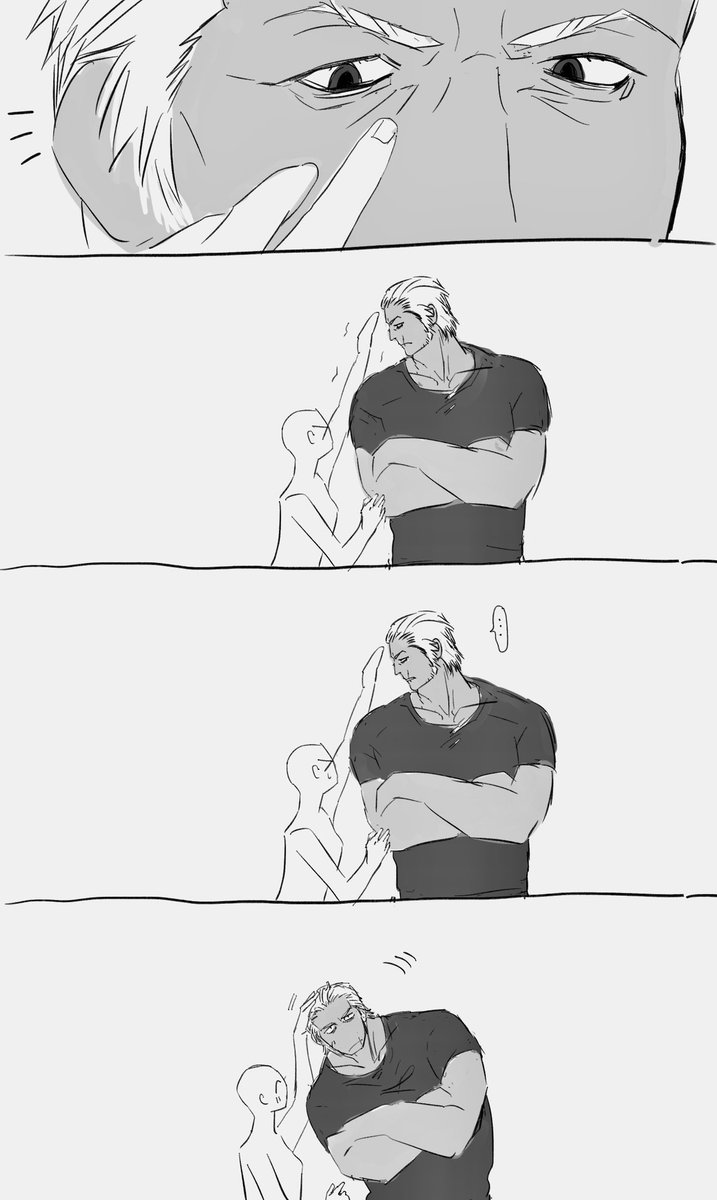 gud🐙

撫でたいyume主と
yume主には甘々な🐙

#龍如夢　#夢が如く　#龍如プラス