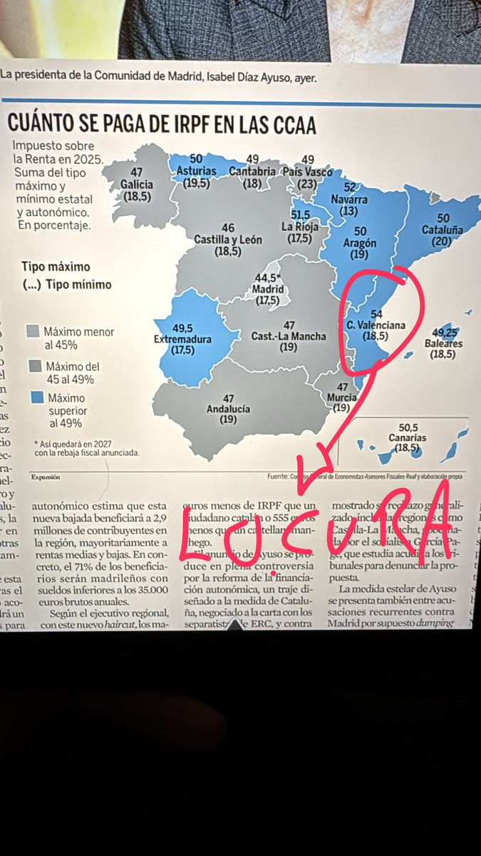 Hola <a href="/JFPerezLlorca/">JuanFran Pérez Llorca</a> esto es una locura y una salvajada, para cuando una bajada?  Nos estáis haciendo cada día más pobres a todos