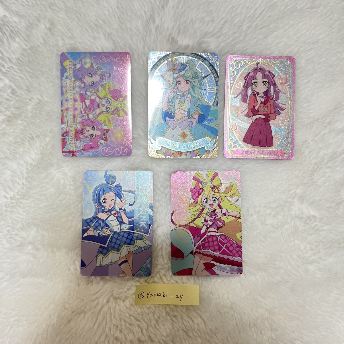 yanabi_zy's tweet photo. 【交換】
プリキュア キラキラカードグミ　バトンタッチ　名探偵プリキュア

譲▶︎画像１枚目のもの

求▶︎画像アルカナシャドウ

切実に求めている為n:1の交換も可能です！

郵送での交換又は大阪梅田手渡し希望です

条件の合う方おられましたらリプお願い致します🌟 https://t.co/D4xgTM5U4a