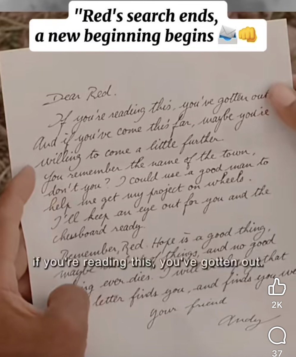 A letter to read…