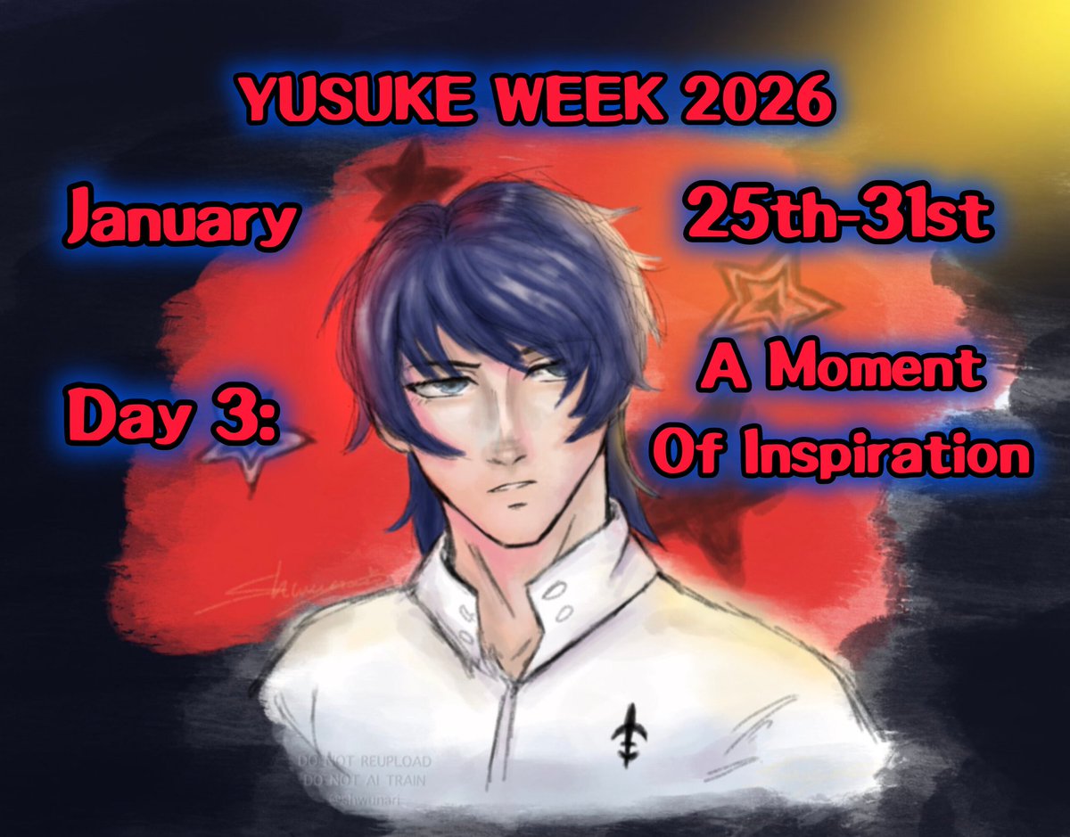 yusukeweek's tweet photo. Day 3: A Moment of Inspiration
People watching, nature, personal experiences, dreams...countless things can inspire the heart and soul of any creative to create any form of art. It brings people closer to together. What is your moment of inspiration?
#YusukeWeek2026 https://t.co/XmRrlsU03r