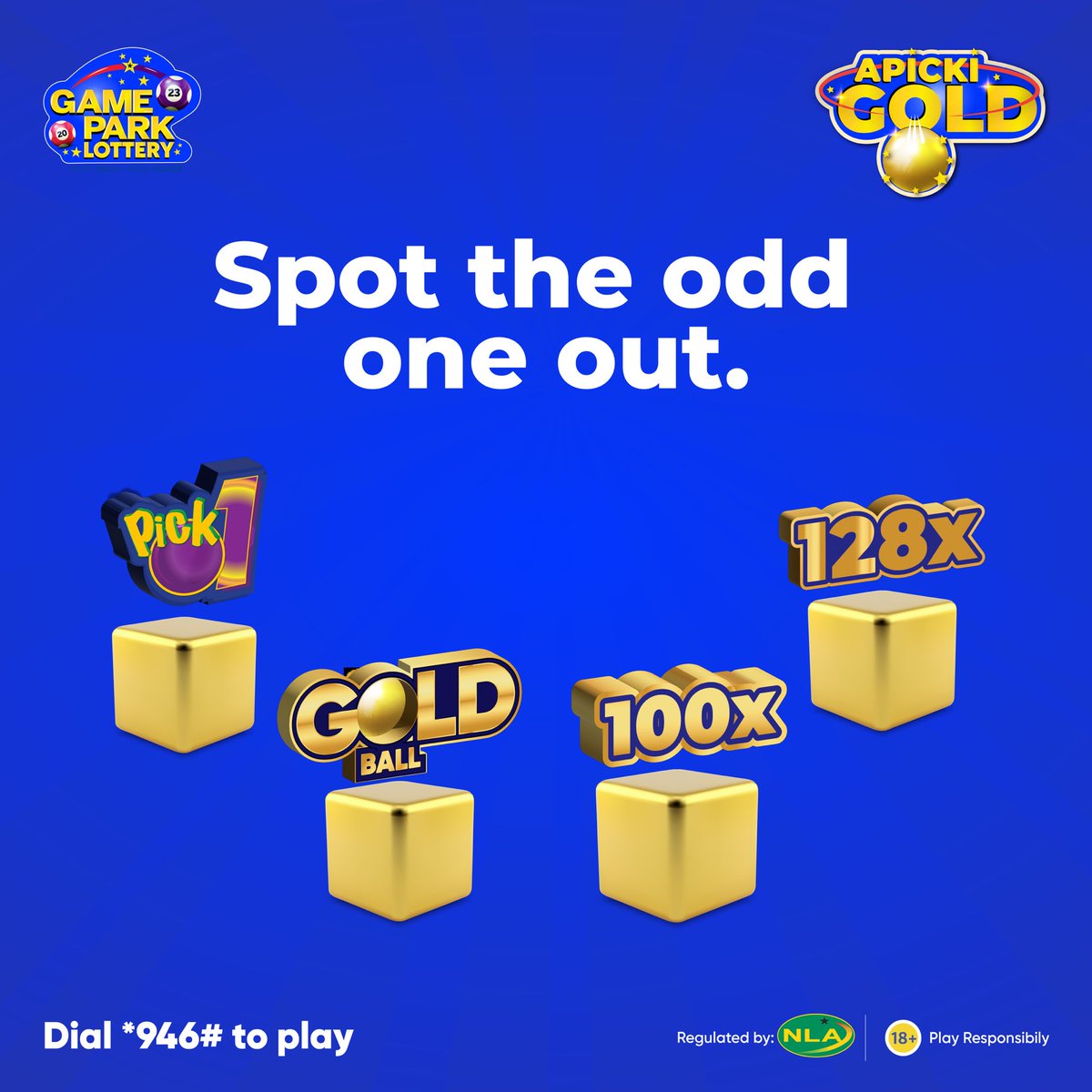 GamePark_GH's tweet photo. What’s the odd one out?
#GamePark #Apickigold #pick1 #goldball #win https://t.co/GzRQ4UUXgB