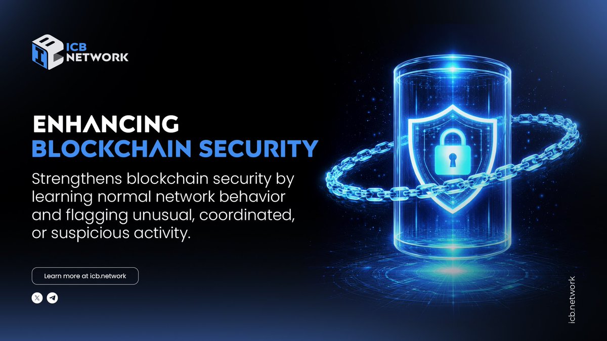 🔐 Smarter security starts with intelligence. Machine learning on ICB  Network strengthens blockchain security by detecting abnormal and  coordinated activity in real time. 👉 Learn more:https://t.co/7kTvn4eDK3  #ICBNetwork #BlockchainSecurity #AI