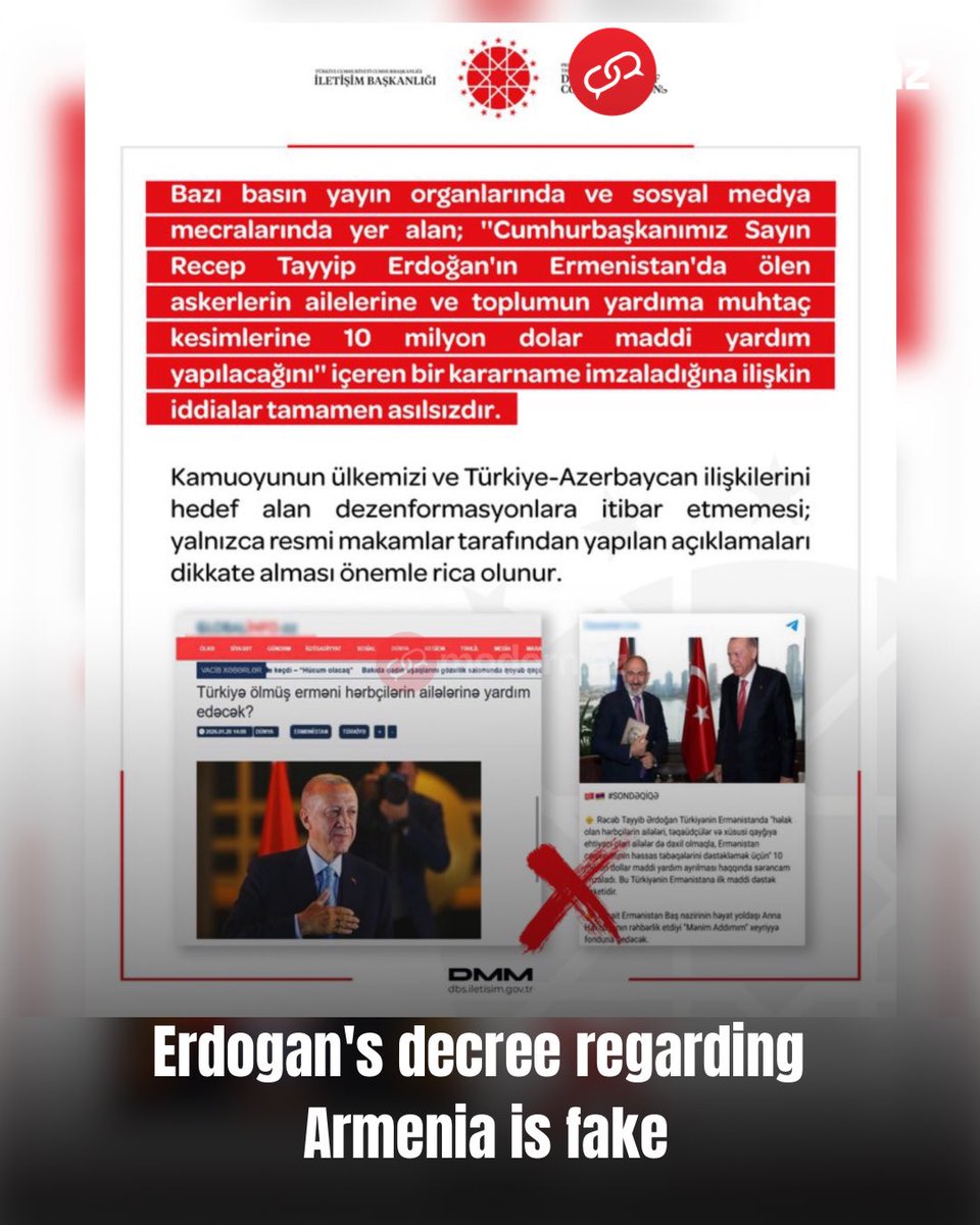 Statement from Turkey: Erdogan's decree regarding Armenia is fake

modern.az/en/dunya/56181…

#Türkiye #Erdogan