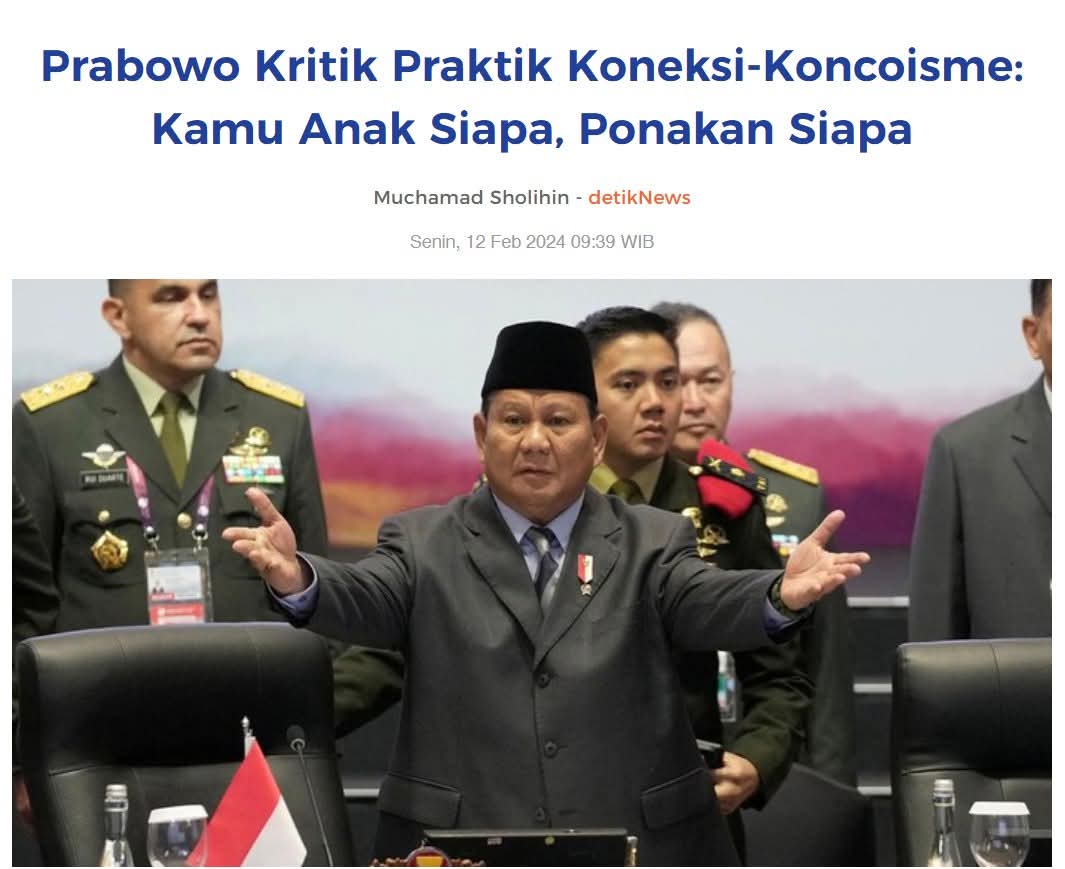 MiskinTV_'s tweet photo. Setuju banget sama Pak Presiden, hilangkan semua praktik KONCOISME.

Keren banget ni presiden gw.
🔥🔥🔥🔥 https://t.co/LzU97SJvwN