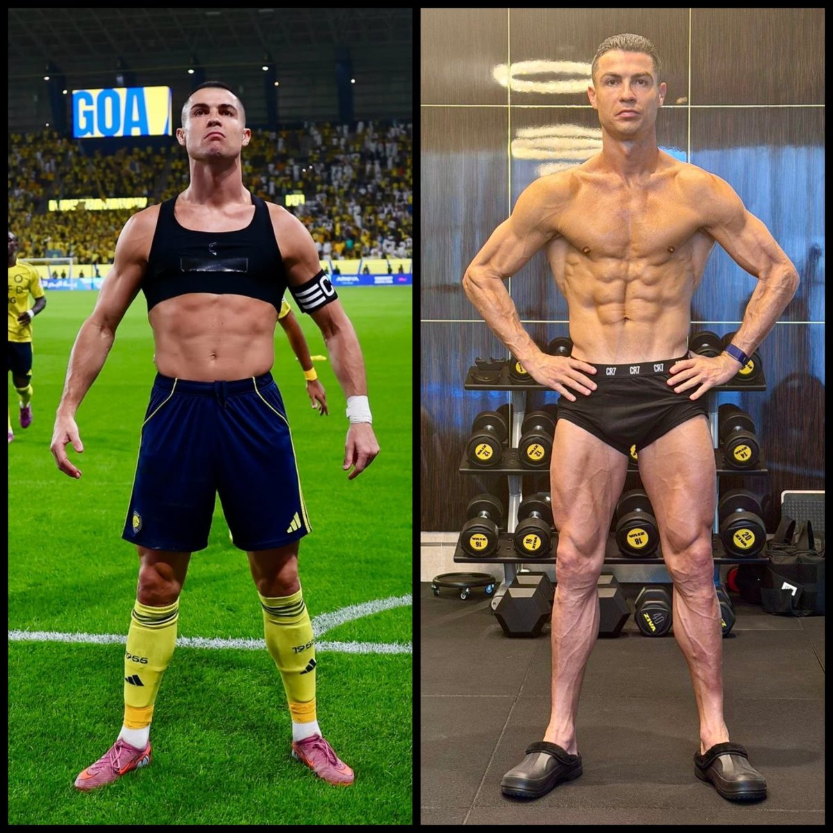 Georgina Rodriguez pernah mengungkapkan aktivitas rutin Cristiano Ronaldo selama masa jeda musim/libur :

• Bangun jam 6 pagi.
• Olahraga ringan dulu.
• Minum banyak air karena percaya tubuh harus kuat dan sehat untuk mulai hari baru.
• Tidur siang selama 1,5 jam, Cristiano