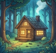 MiMiD0LL's tweet photo. My ideal digital shelter is this warm log cabin glowing in the forest night — safe, cozy, storm-proof. It represents unbreakable privacy where my data rests securely forever. DataHaven is that peaceful vault for me. @DataHaven_xyz https://t.co/qel8i1vdtk